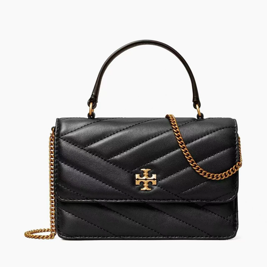 未使用 TORY BURCH/汤丽柏琦 专柜款mini手提kira链条斜挎包/中检