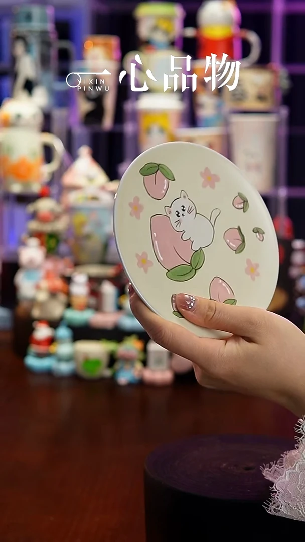 杯子瓷147-3景德镇手工手绘杯子摆件