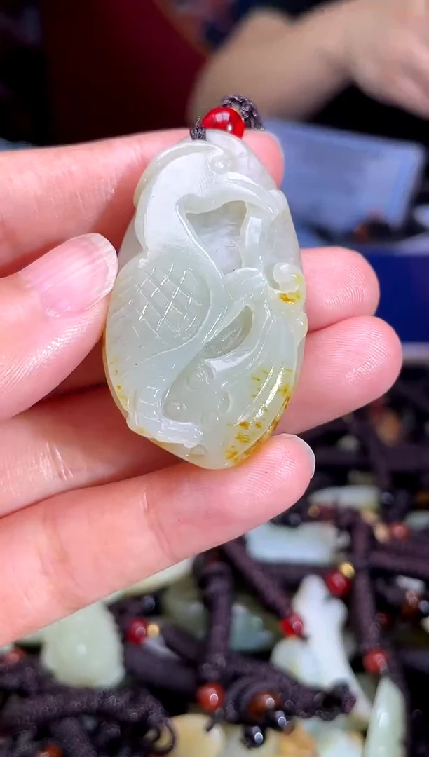 和田玉未镶嵌挂件1