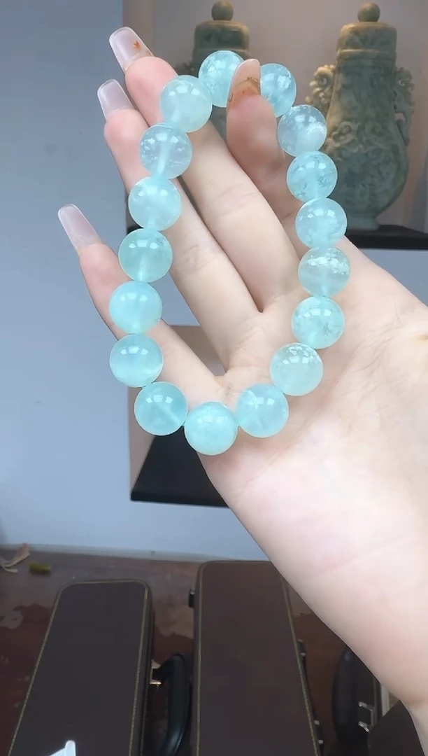 未镶嵌岫玉手链天青冻手链【素款】