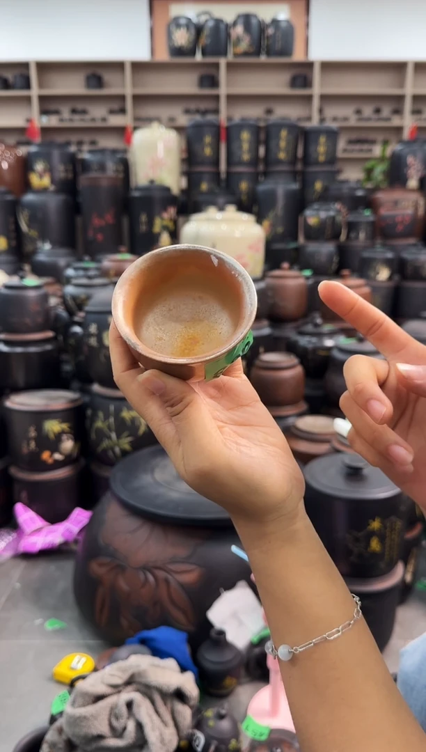 罐瑕疵无礼盒  柴烧杯     903