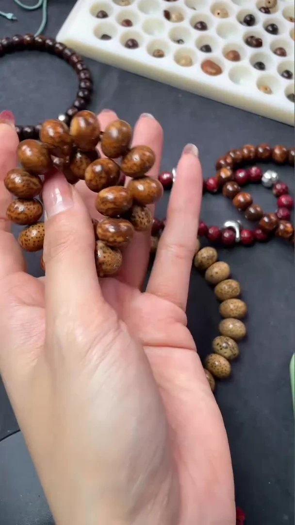 【闪购商品】星月菩提手串精工级中珀14*10算盘手串