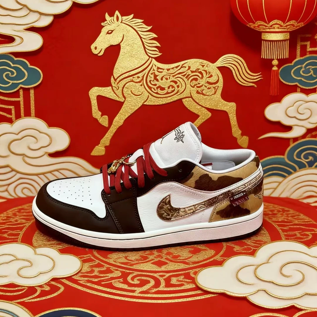NIKE/耐克官方AJ1马年CNY男女同款低帮运动鞋 IQ5321121
