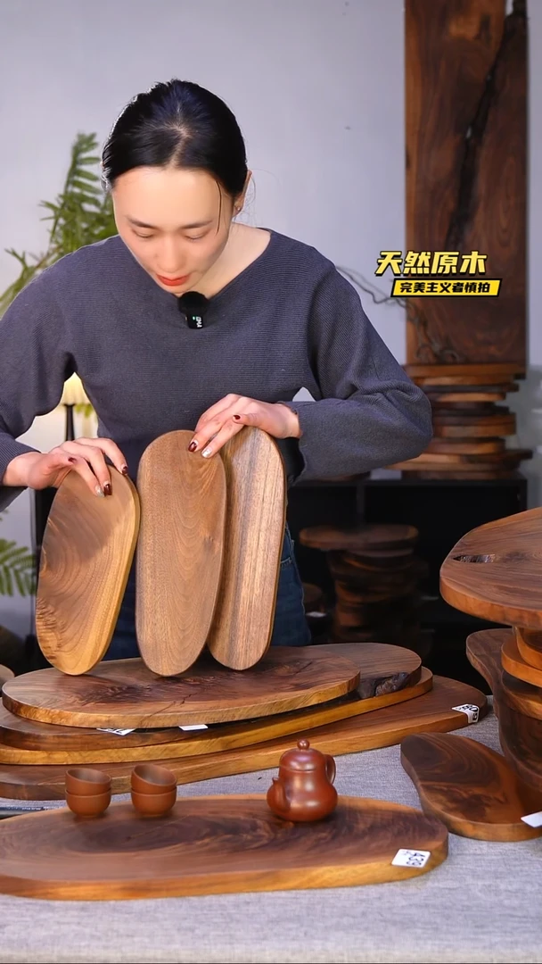木北美黑胡桃原木.干裂疤结不属于商品质量问题完美主义者慎拍