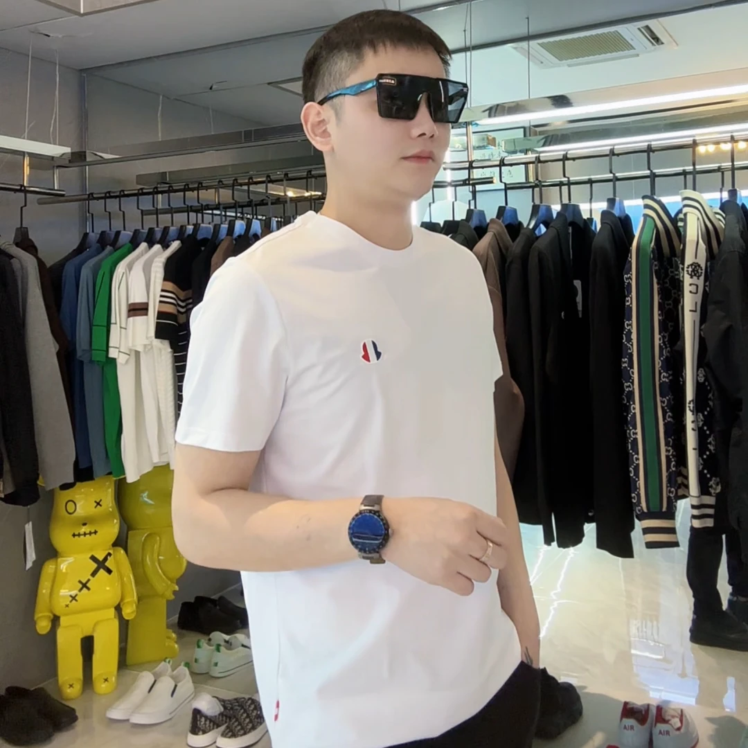 欧洲站短袖男2025新款夏季潮牌高品T恤简约棉质短袖男士上衣