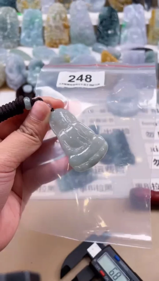 【闪购商品】翡翠颈饰未镶嵌天然缅甸A货翡翠248