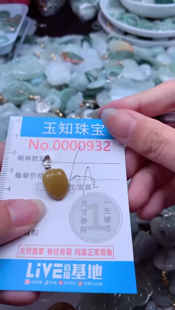 翡翠未镶嵌吊坠(不含链)932