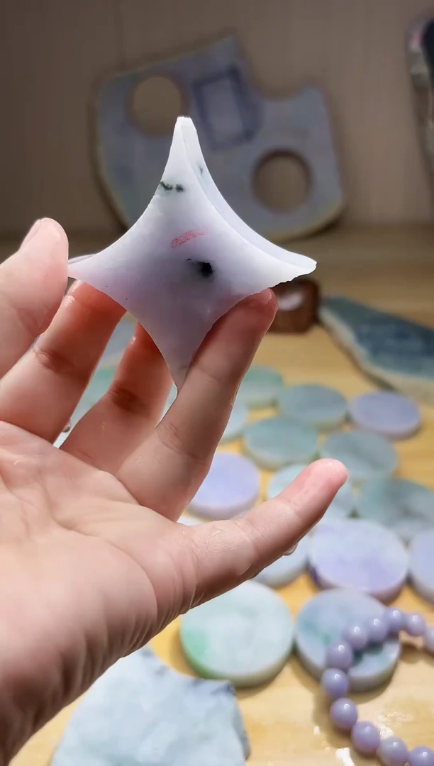 翡翠未镶嵌颈饰翡翠A货 姜谭571