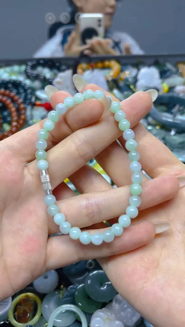 颈饰未镶嵌翡翠4MM/ N /翡翠A货，一件也是批发价