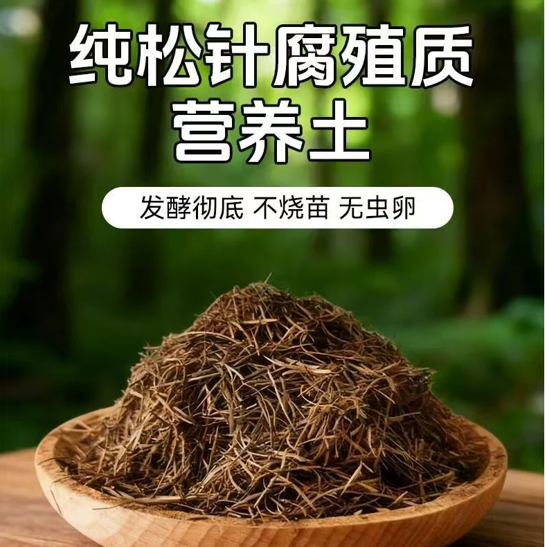 纯天然发酵松针营养土适用于兰花月季杜鹃三角梅等花卉绿植