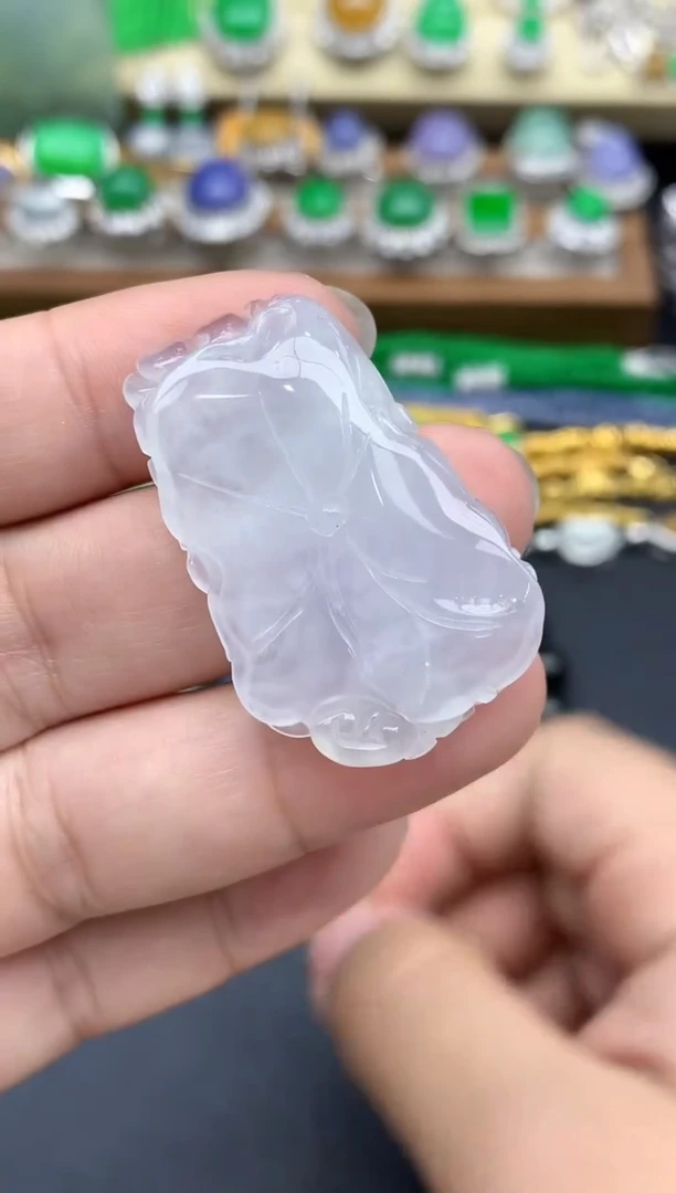 翡翠未镶嵌颈饰210-春日珠宝