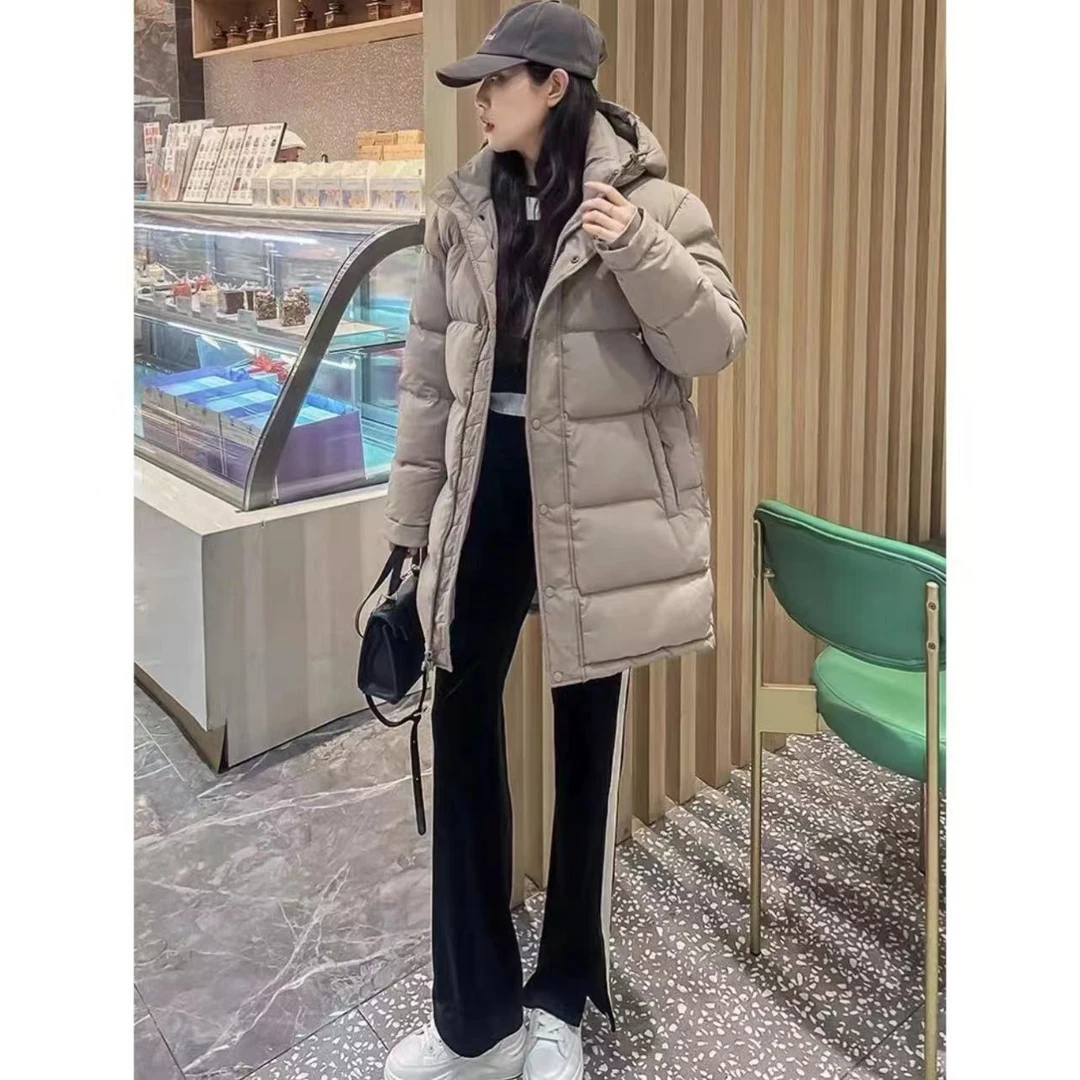 2024冬季中长款羽绒服加厚保暖休闲 男女同款-y