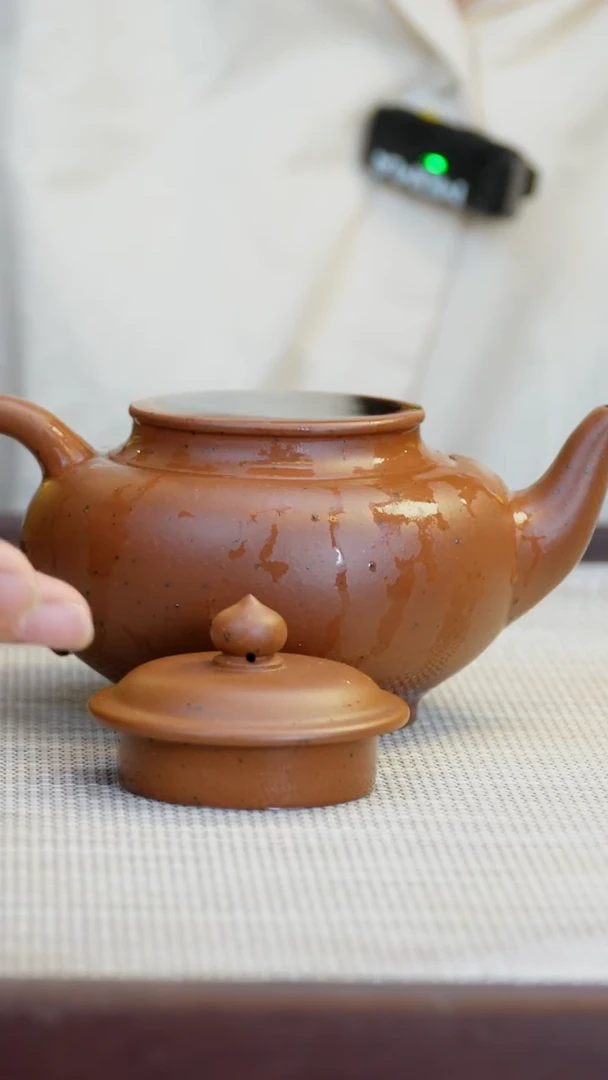 茶壶紫砂小煤窑老红泥满铁质笑樱壶290C微瑕