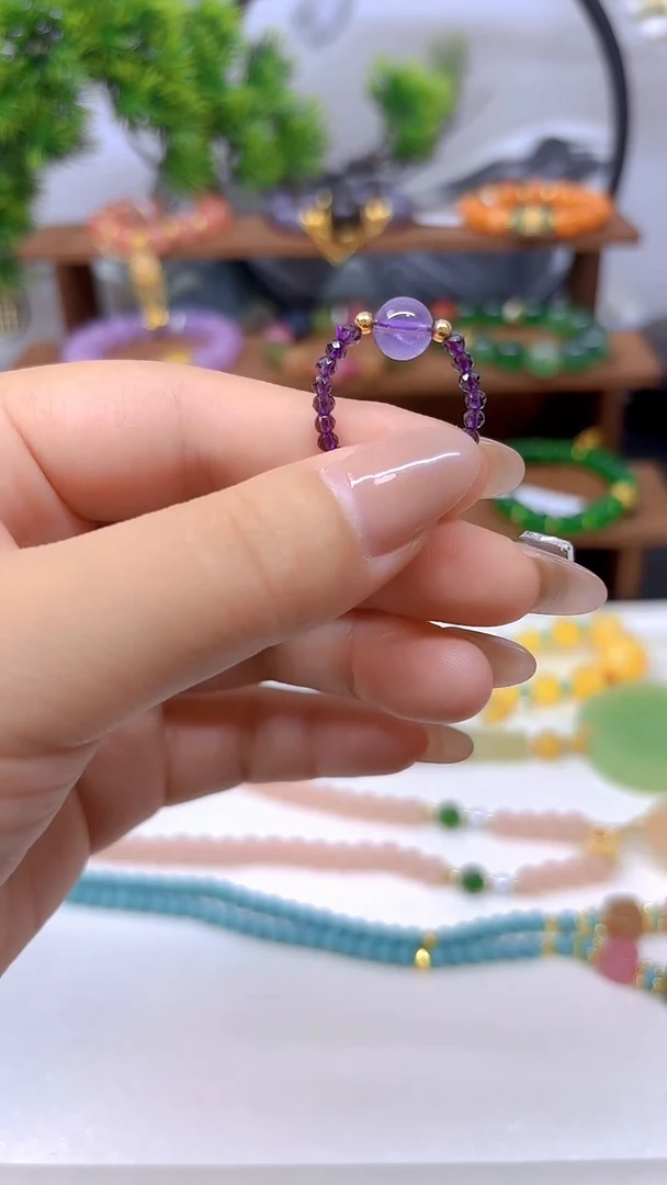 水晶戒圈未镶嵌J109