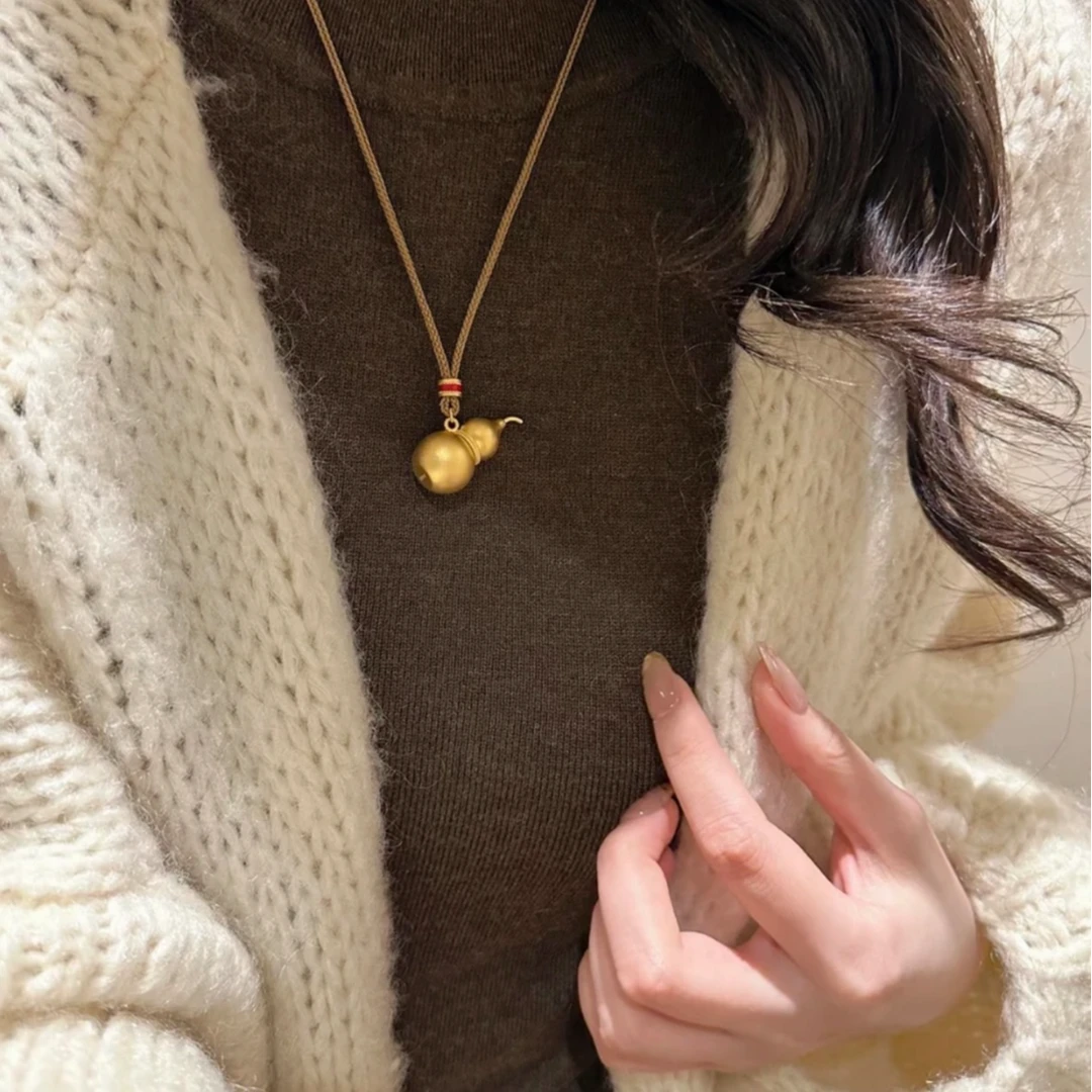 铜合金项链 铜合金项链 新中式国风时尚百搭葫芦项链