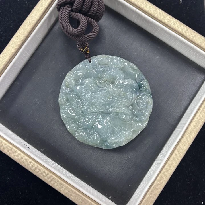 翡翠龙凤吊坠拍一个发一个 多样性发货-550526