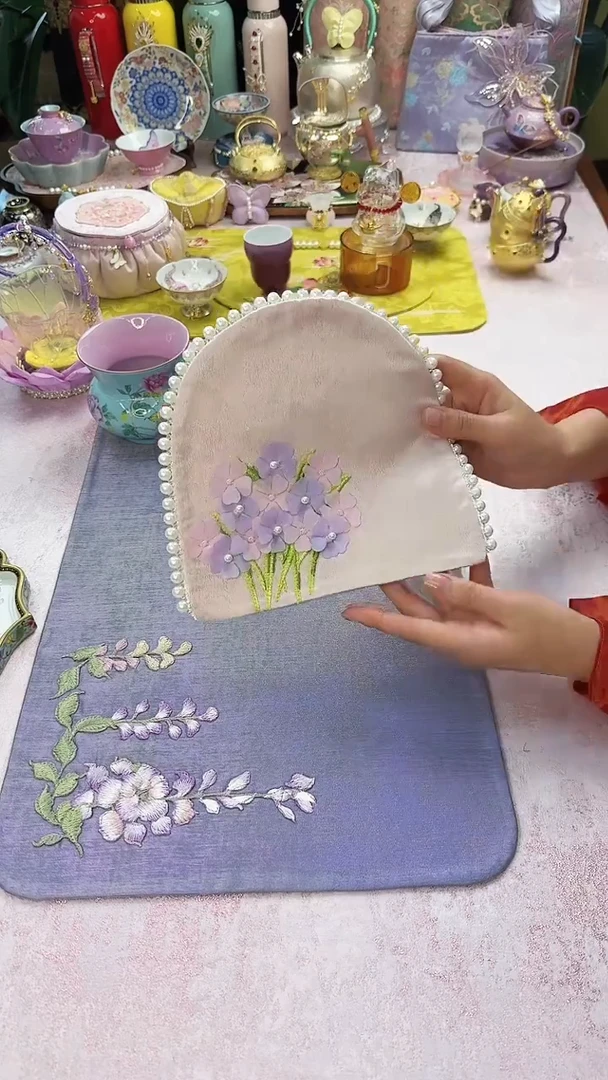 64花园钉珠 茶席