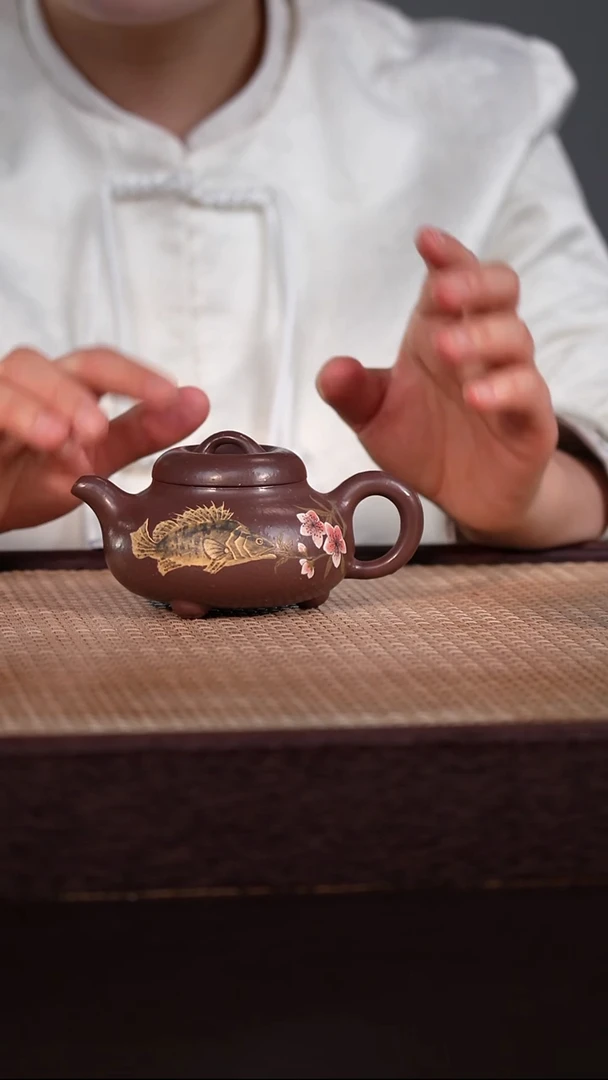 茶壶紫砂紫泥 170cc
