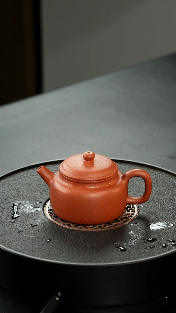 茶壶紫砂精挑24目满砂陶都路红降坡德中150cc