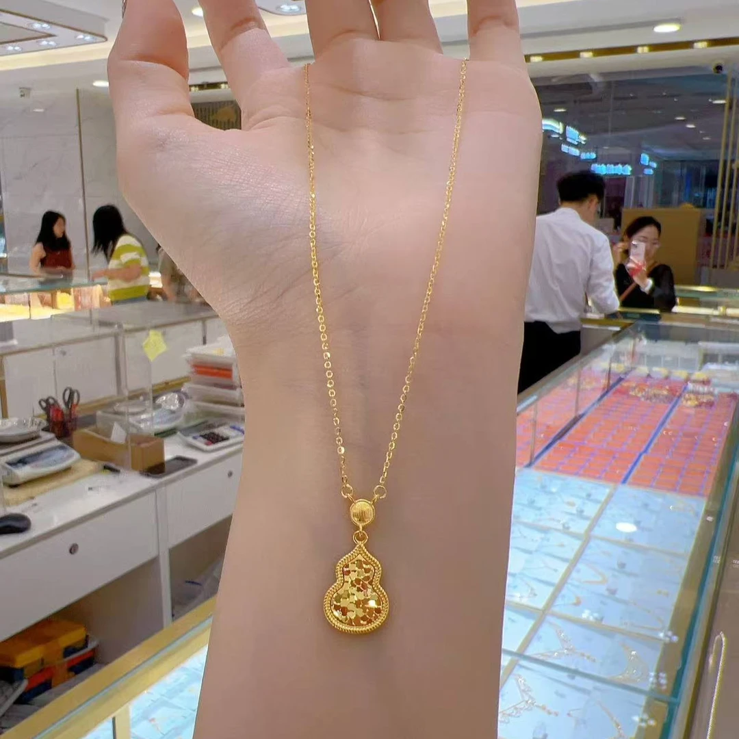 【乐妍专享】足金999 碎冰葫芦套链高级精致女神风（多退少补）