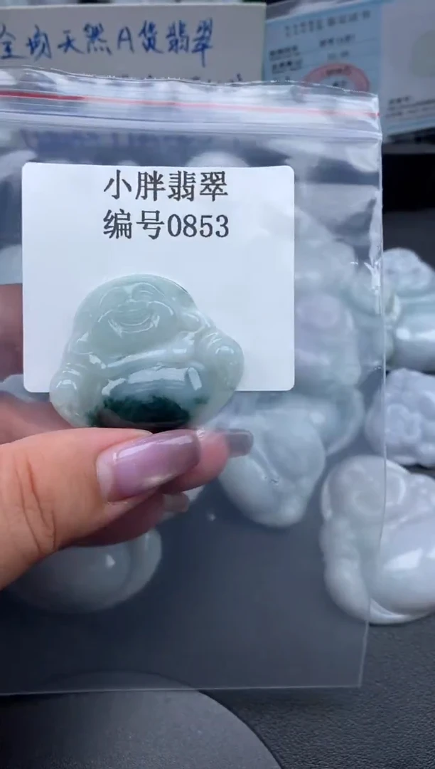 翡翠未镶嵌颈饰缅甸天然A货翡翠0853