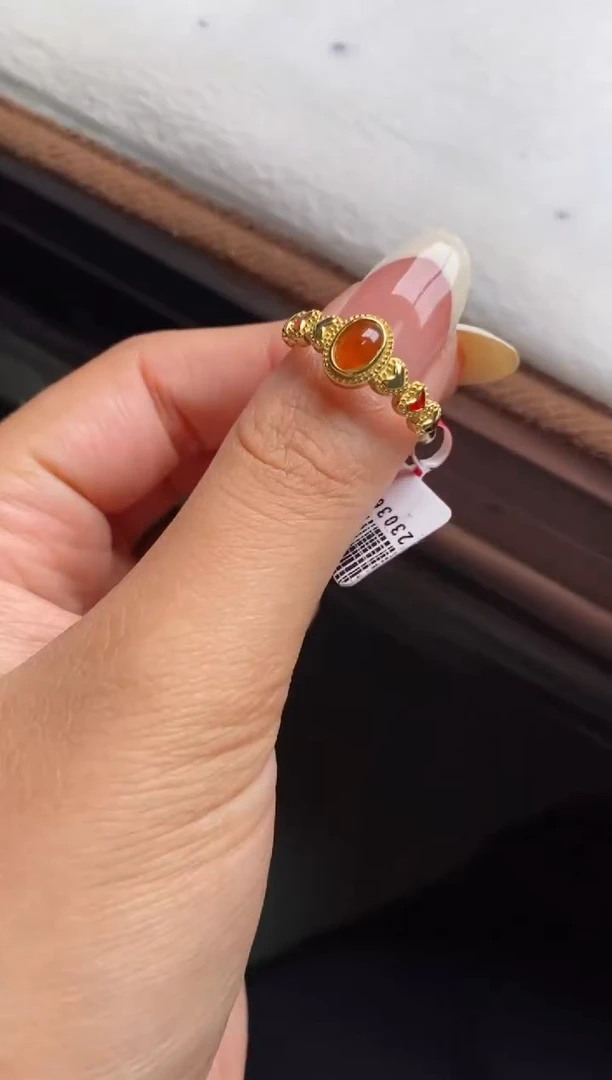 银S925镶嵌戒指翡翠天然A货翡翠