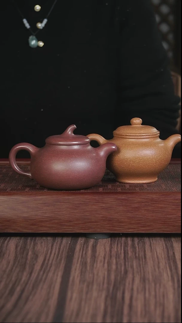 【闪购商品】紫砂茶壶xll  天青  茄瓜+黄降坡掇只