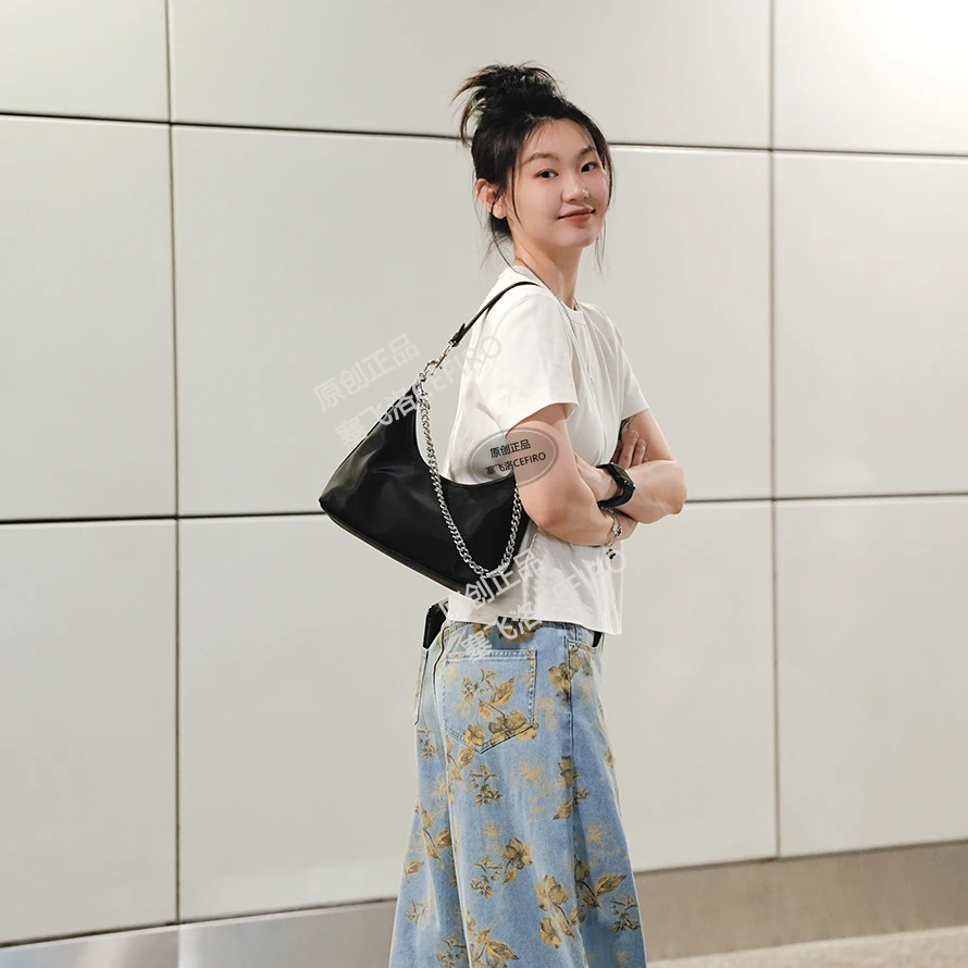 塞飞洛CEFIRO 法式腋下链条时尚百搭休闲单肩斜跨包 WGG-1WA1051