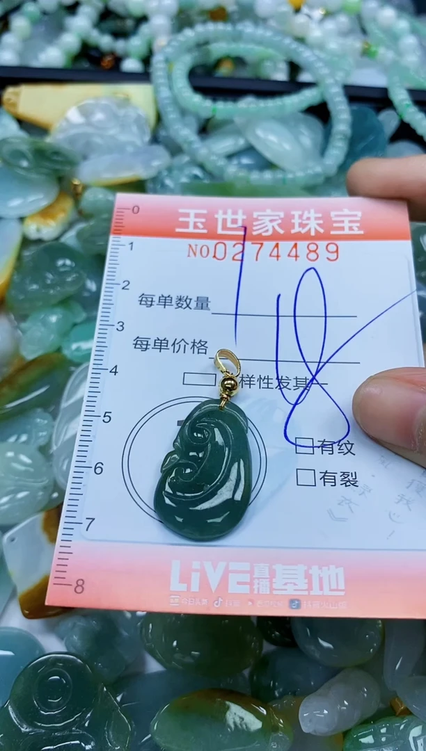 翡翠未镶嵌颈饰闪购0274489