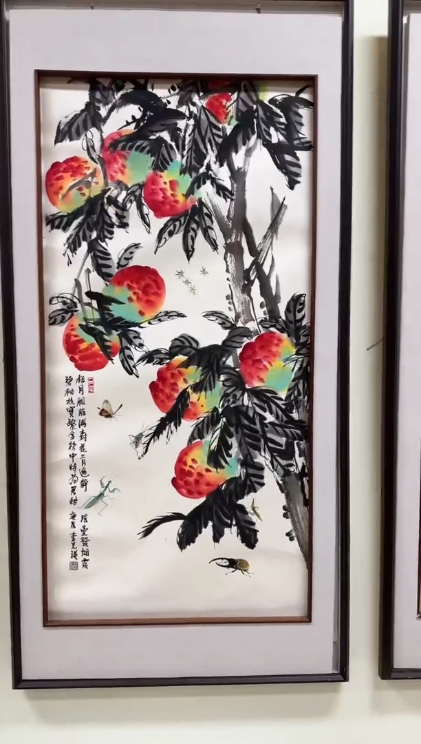 国画李克瑛-国画草虫8平尺