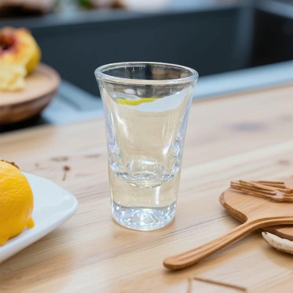 白酒杯啤酒杯烈酒杯家用简约简约居家必备生活用品简约透明玻璃杯