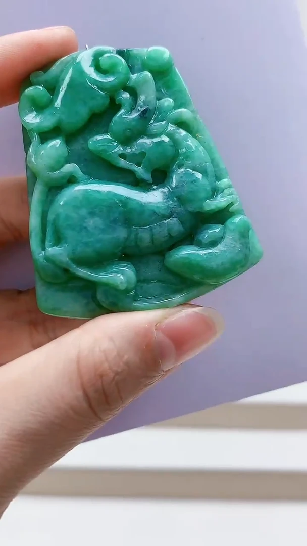 未镶嵌定制翡翠5150lr-毛货挂件48