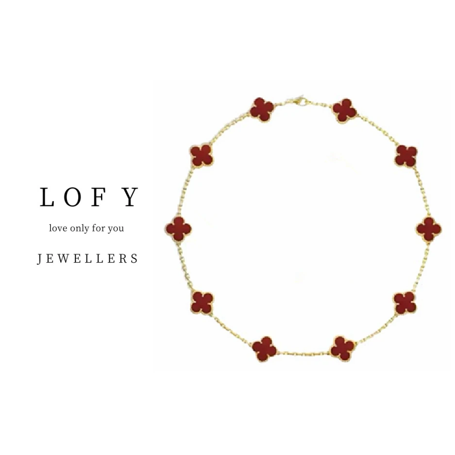LOFY 十花时尚百搭轻奢气质项链-J