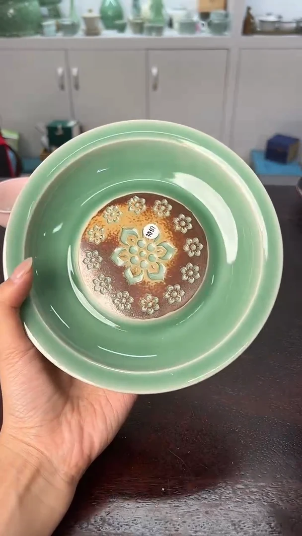 龙泉云间青瓷小米茶器