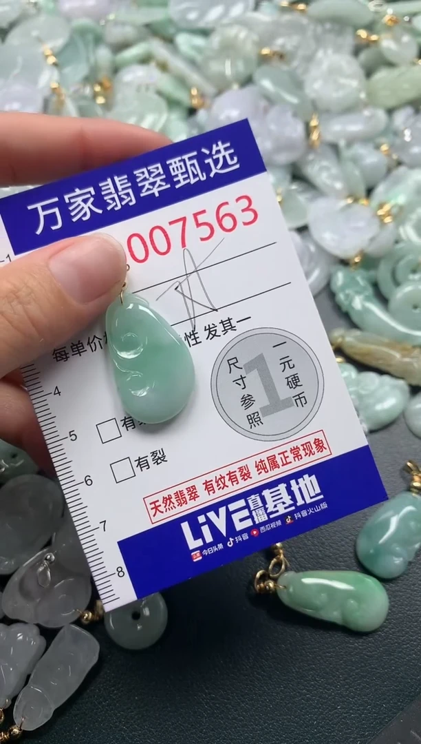 吊坠(不含链)未镶嵌翡翠7563