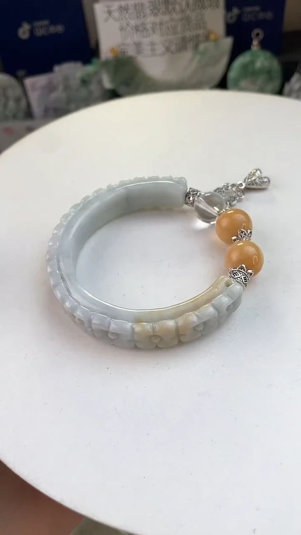 未镶嵌手链翡翠H****a手工定制默认微瑕主播介绍为准