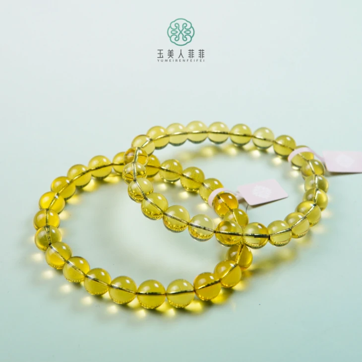 石惑珠宝-琥珀单圈手串-多样性发一