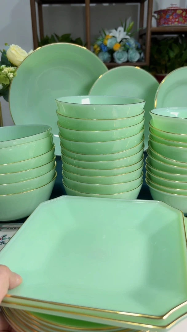 7.5英寸玉瓷fangpa4个【贝美】8英寸深盘6个  玉瓷【贝美】