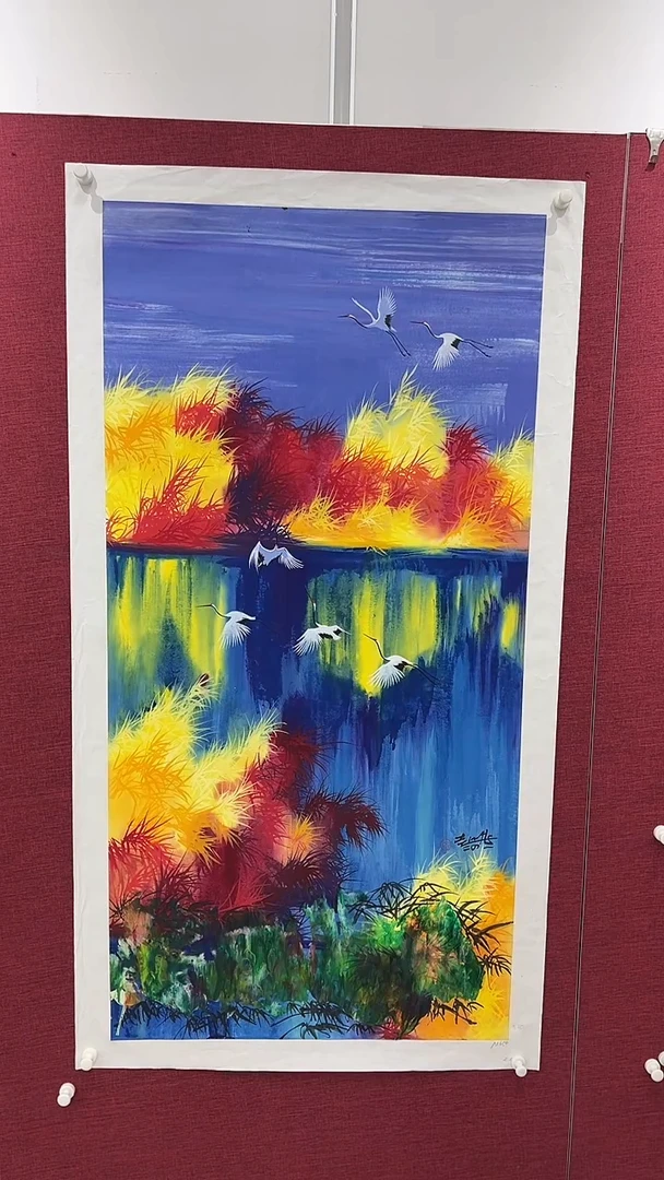 国画宽*行赵燮绘画8pc仙鹤画集作品