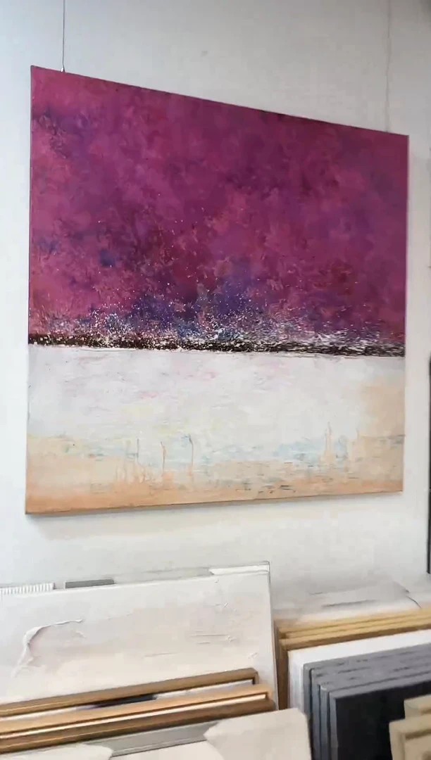 168现代艺术装饰画油画100cm*100cm