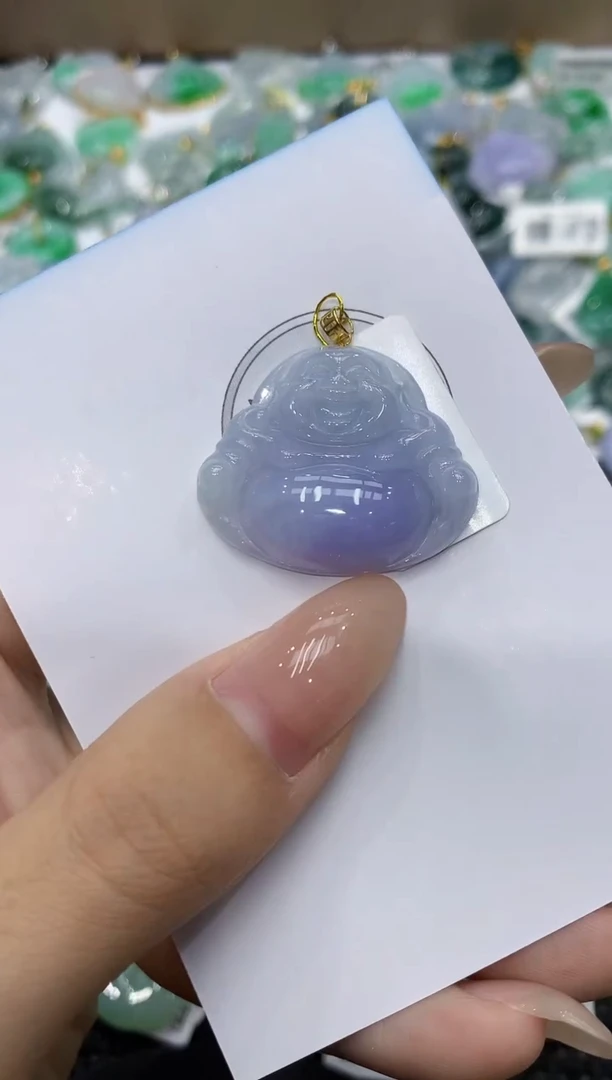 颈饰18K金镶嵌翡翠111111111111