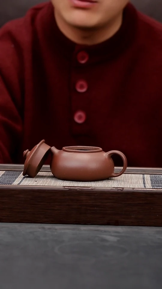 【闪购商品】紫砂茶壶紫泥六方寒江