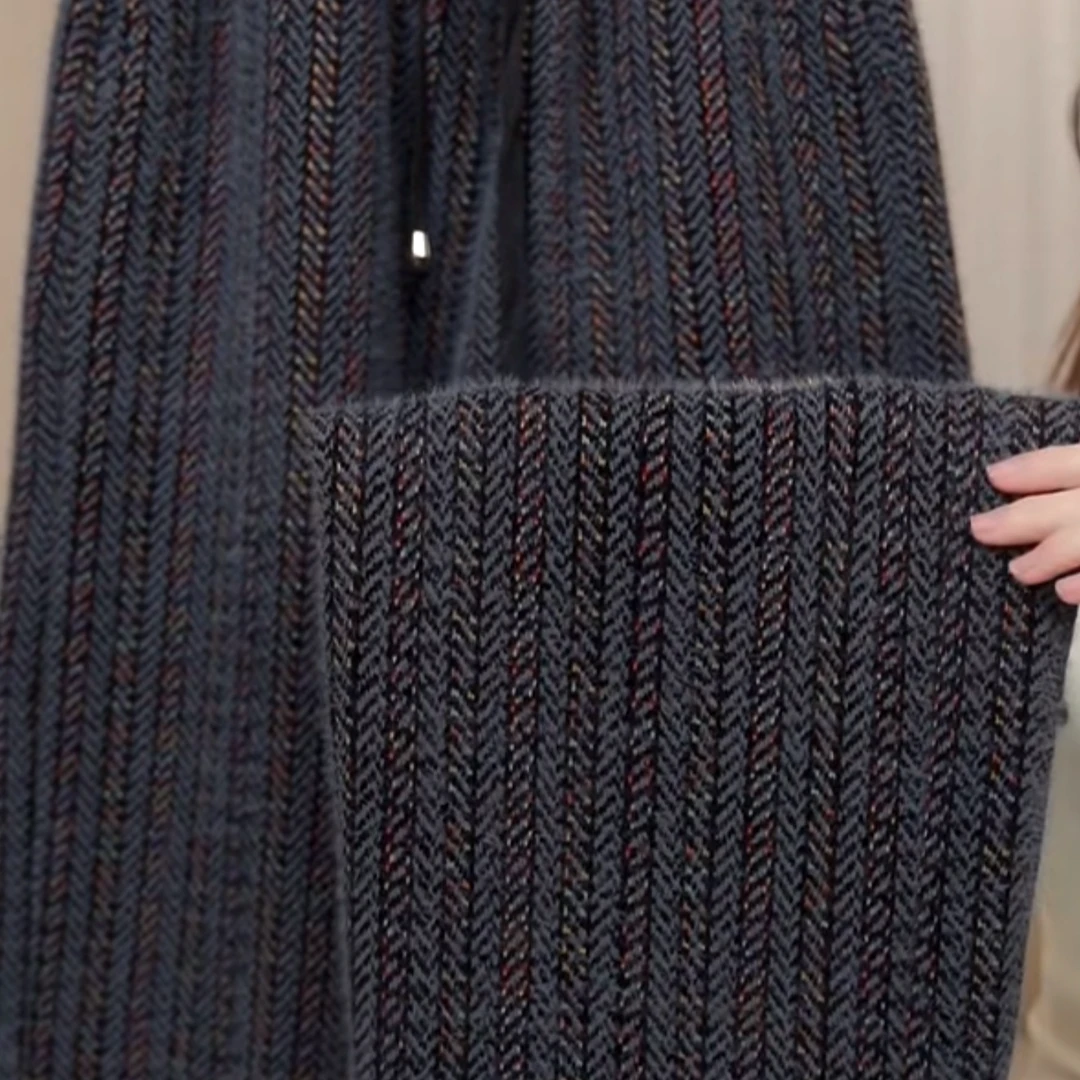 2025新款时尚休闲冬季保暖加绒百搭休闲裤  K607