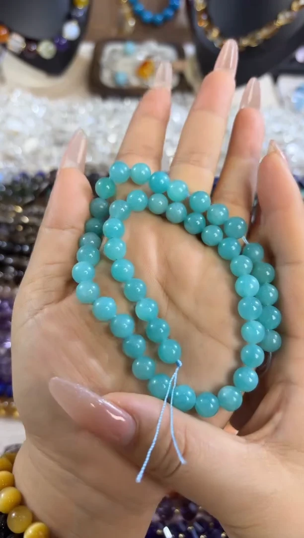 未镶嵌玛瑙/玉髓珠宝半成品天河卡8  38厘米