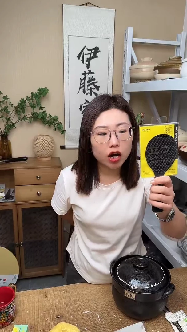 聚丙烯(pp)站立黑色米饭铲......