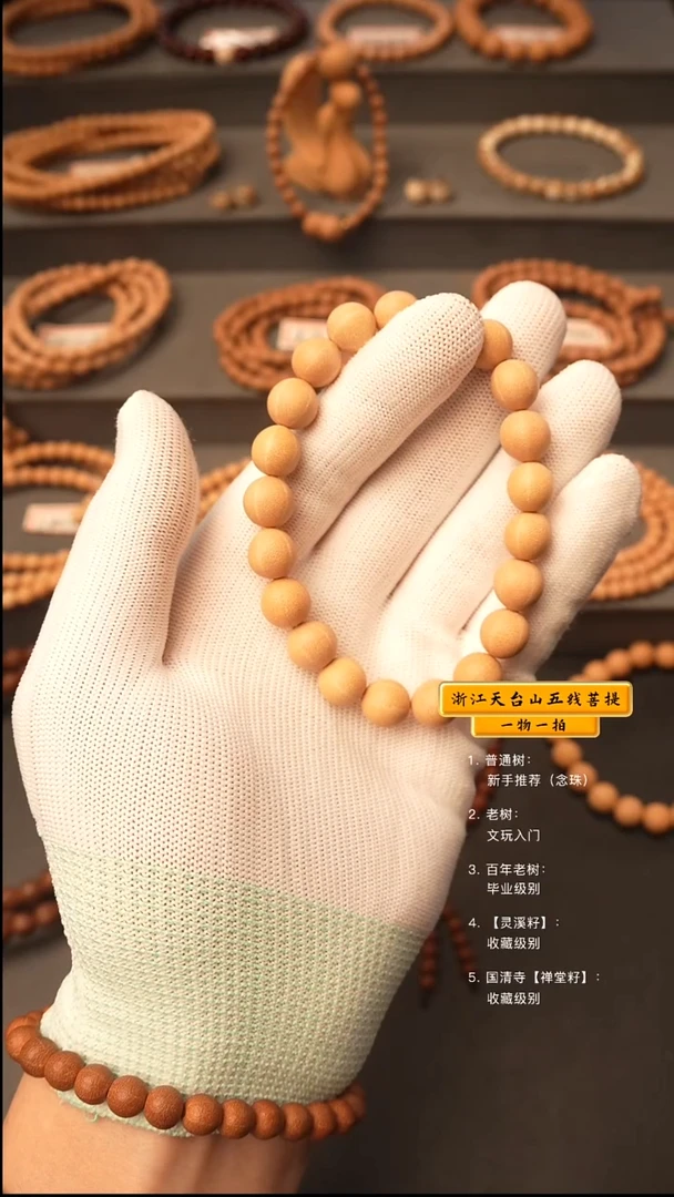 五线菩提吊坠小*手串