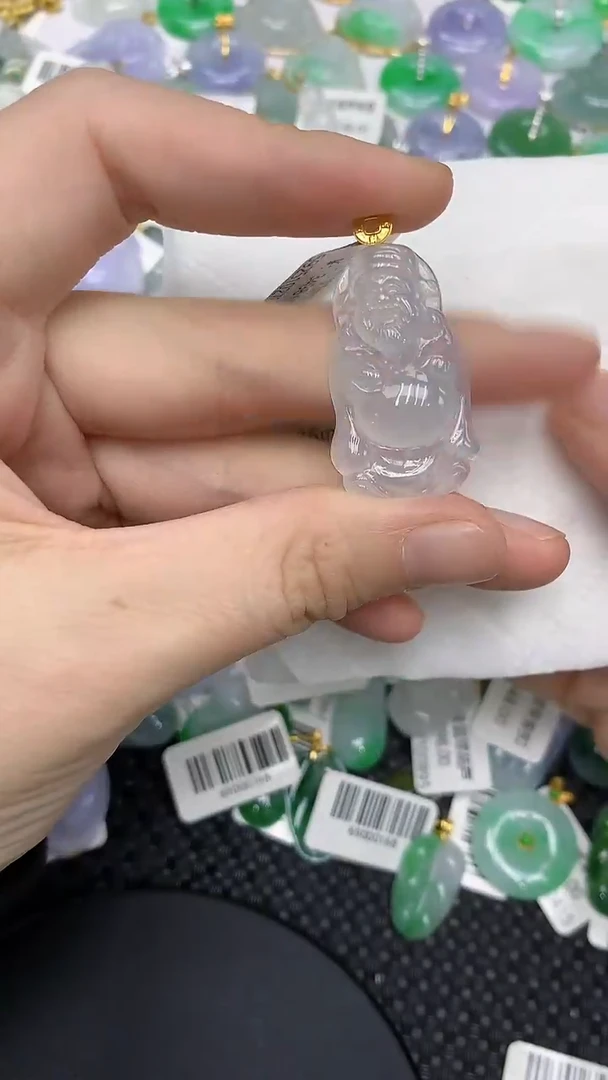颈饰18K金镶嵌翡翠11111111