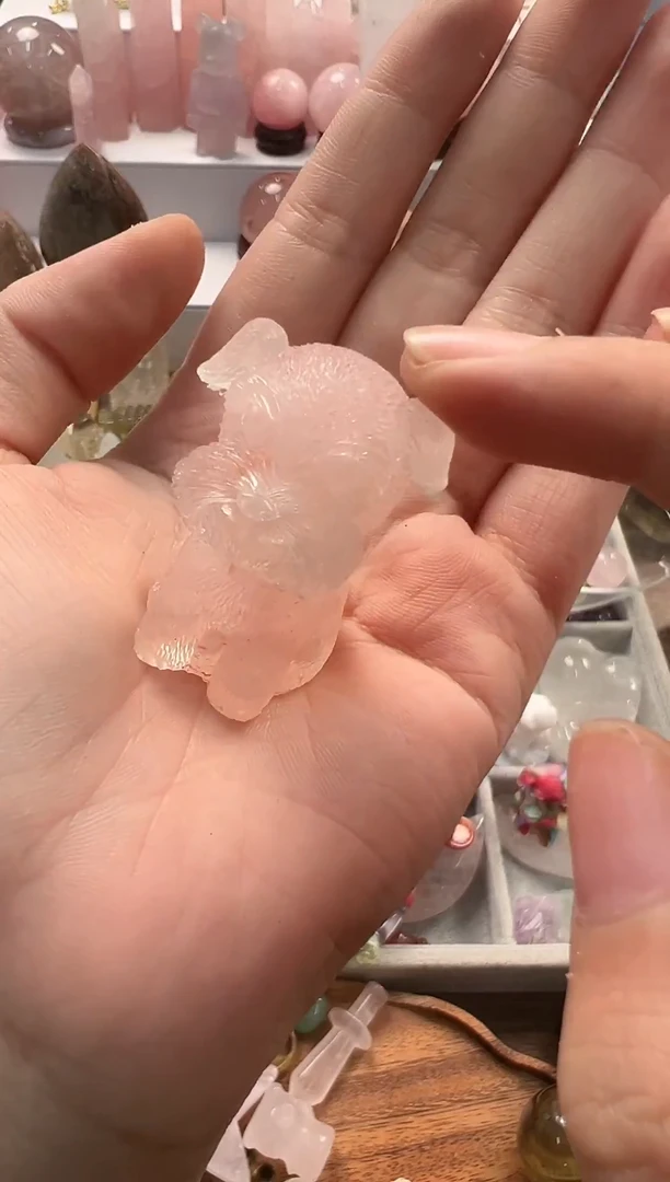 未镶嵌珠宝半成品水晶小****?M356