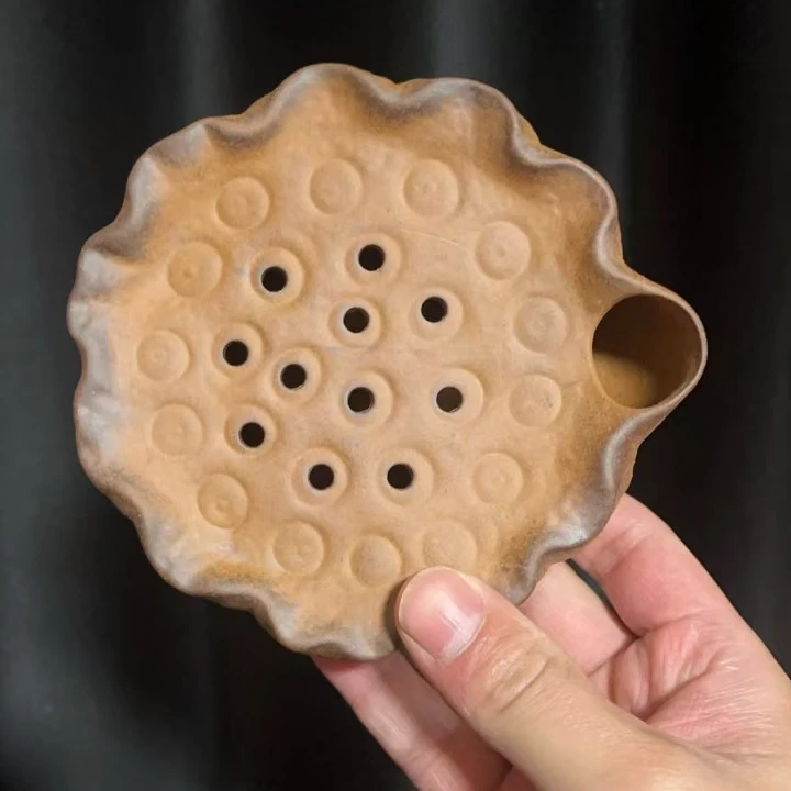 B20莲蓬原矿老岩泥磨砂感茶壶