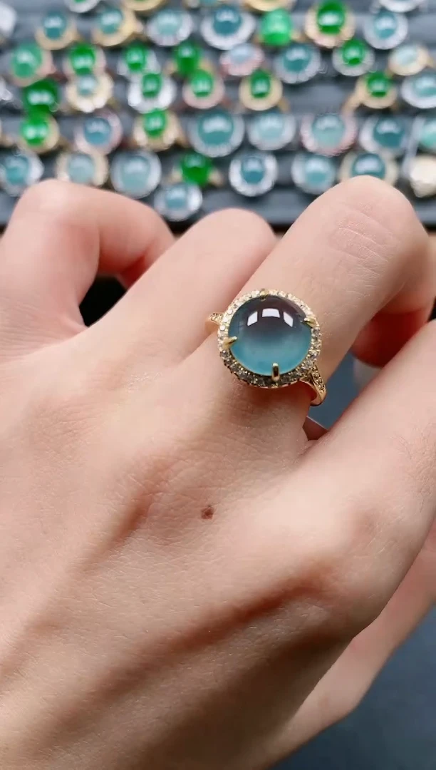 【闪购商品】翡翠戒指银S925镶嵌1111111111